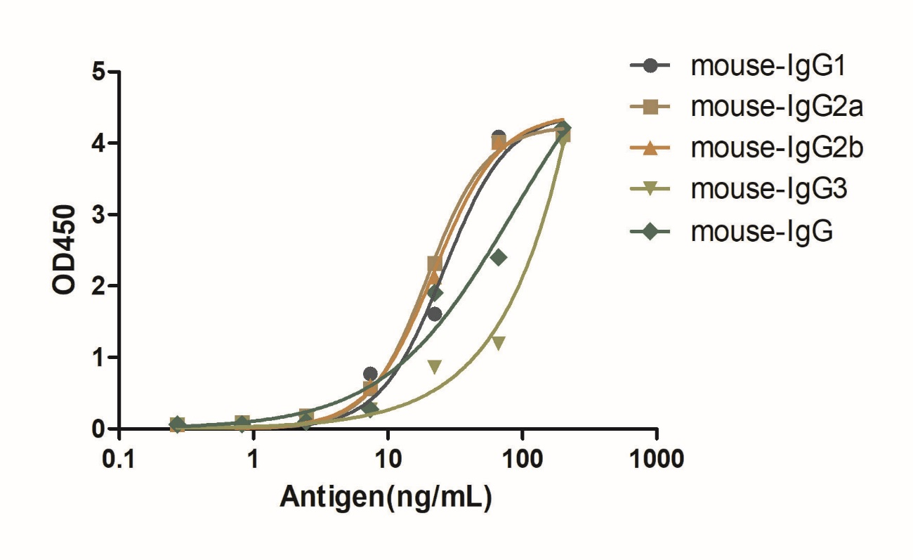 A titer ELISA of mouse IgG-Anti-Mouse IgG kappa, AlpSdAbs® VHH  